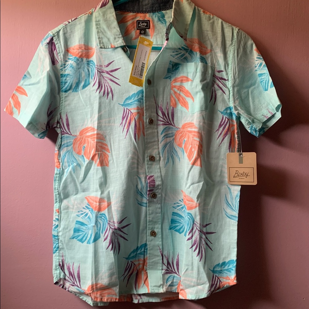 🆕Kids L 12-14 Floral Button Up